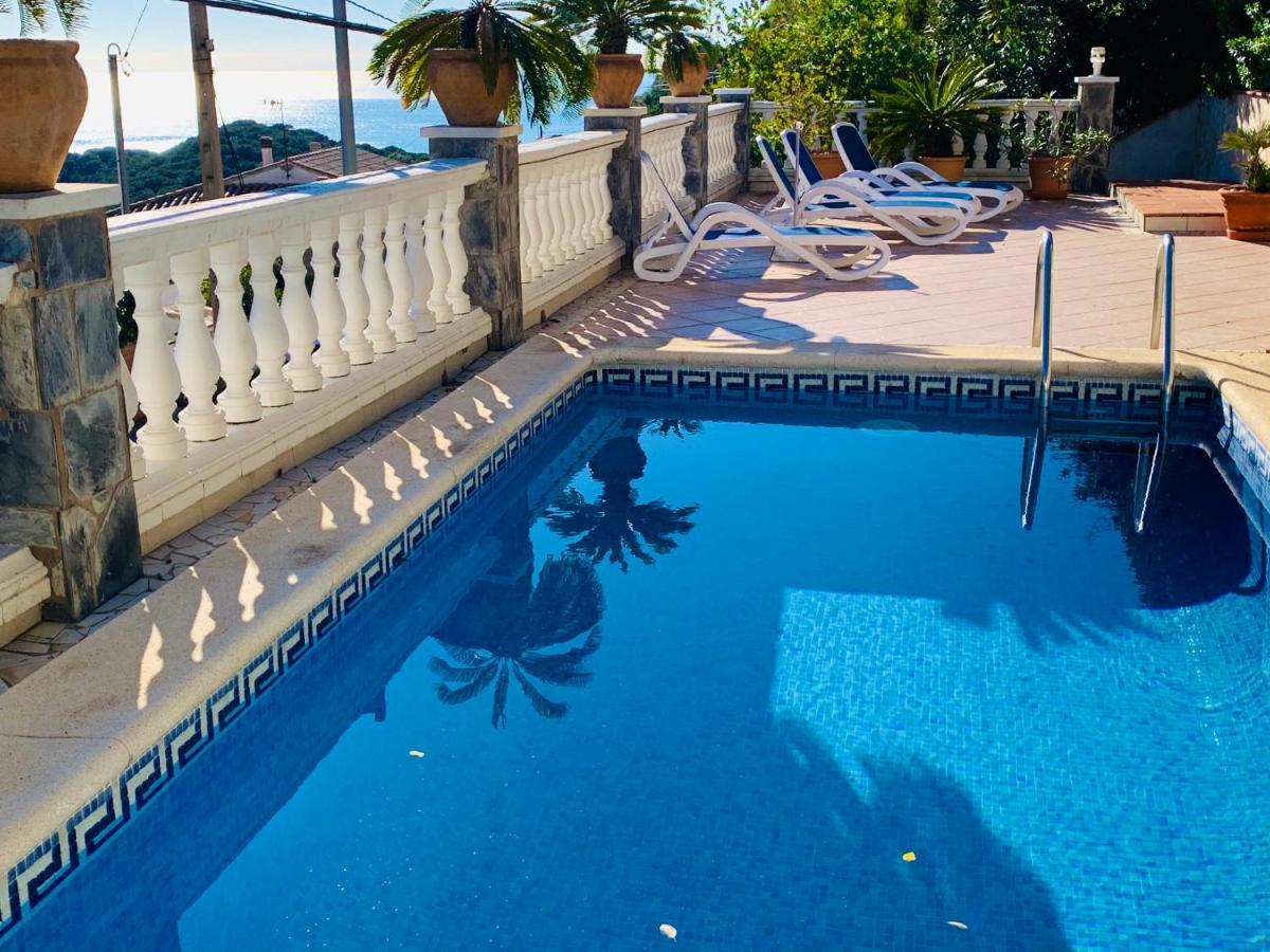 Mediterranean Villa Investingspain Sea View And Pool Lloret de Mar Dış mekan fotoğraf